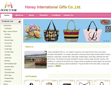 Tablet Screenshot of honey-china.com
